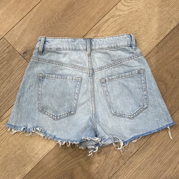 Light blue Garage Denim Shorts - Picture 2 of 2